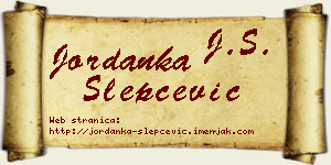 Jordanka Slepčević vizit kartica